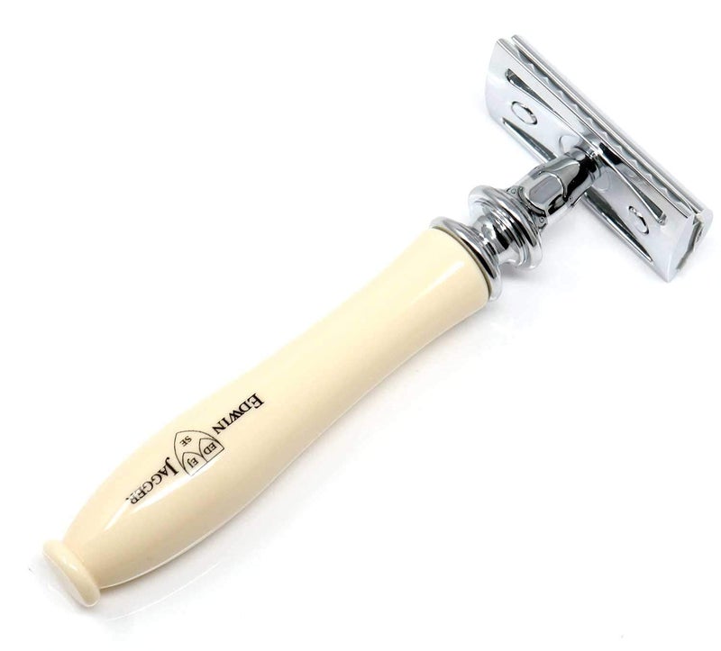 Edwin Jagger Chatsworth Imitation Ivory Traditional Safety Razor - Image 3
